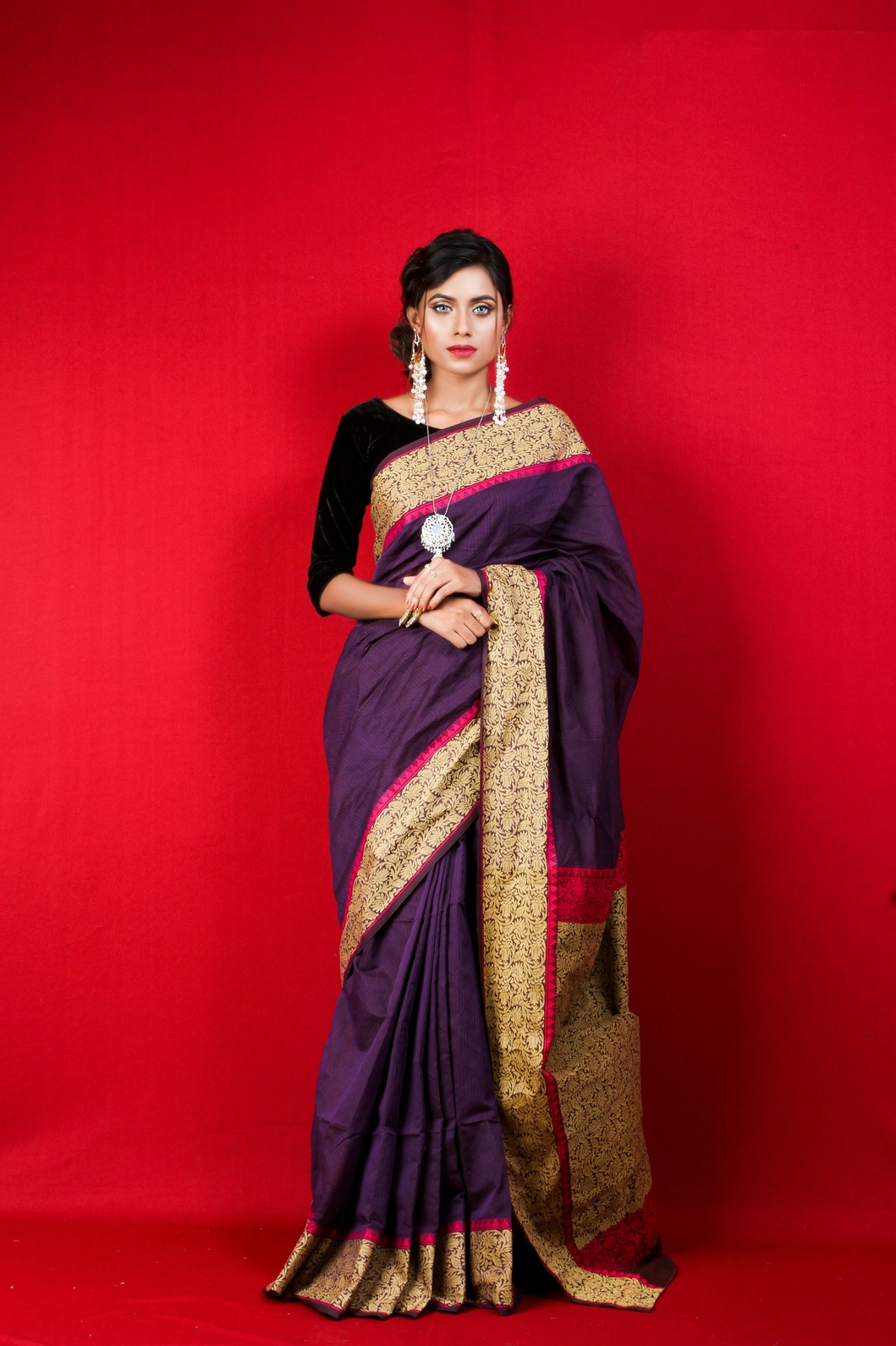 Party Wear Sequins Saree