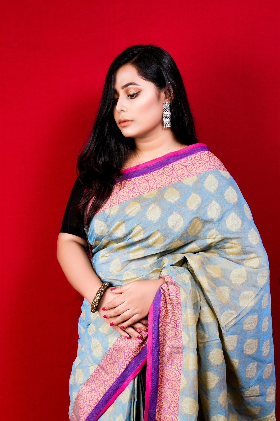 Floral Printed Saree